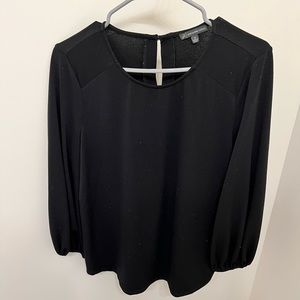 Black blouse, size medium.